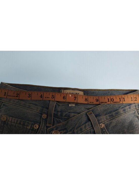 AGOLDE Arco Criss Cross Jeans Womens Size 23 Blue High Rise Straight Leg Denim - Picture 10 of 14